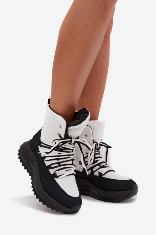 sniego batai Moteriškas Į Pilį Big Star SS274060 Baltos-juodos spalvos