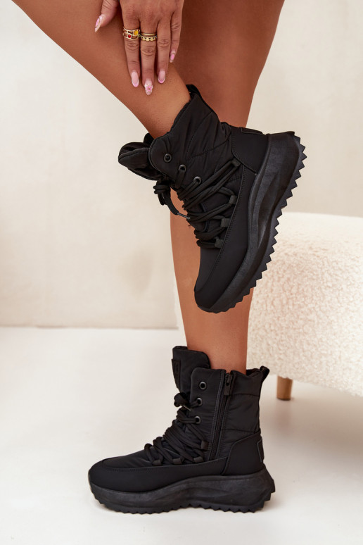 sniego batai Moteriškas Į Pilį Big Star SS274059 juodos spalvos