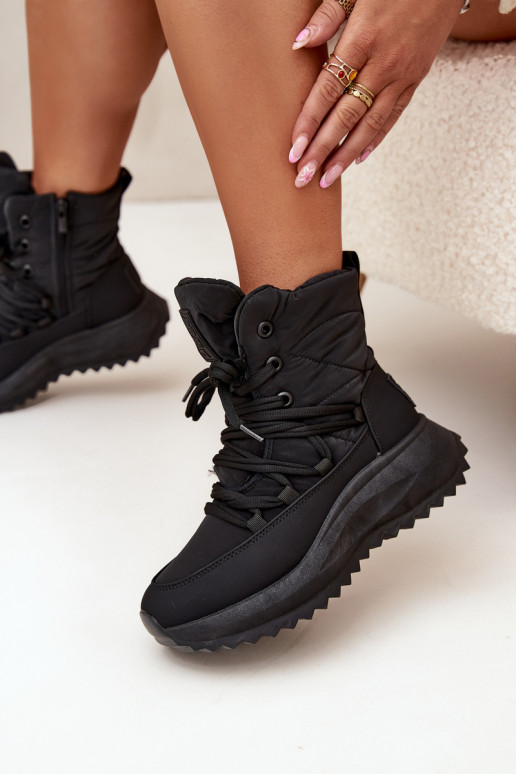 sniego batai Moteriškas Į Pilį Big Star SS274059 juodos spalvos