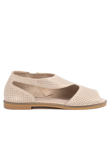 aukso spalvos sandalai ažūriniai ant plokščio pado 2