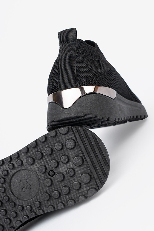 juodos spalvos sportiniai batai slip-on z siateczkoĮą choleĮką