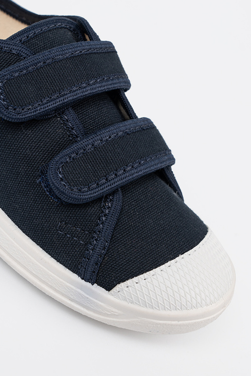 tamsiai mėlynos spalvos batai vaikų Velcroy