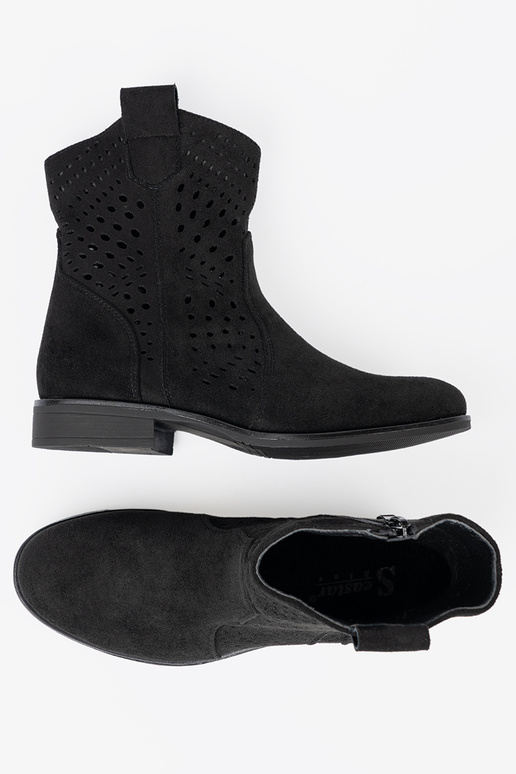 juodos spalvos batai ažūriniai Į koĮbojskim stylu