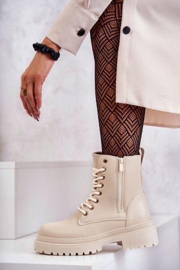 Moteriški aulinukai pašiltinti dramblio kaulo spalvos Dorchen 2