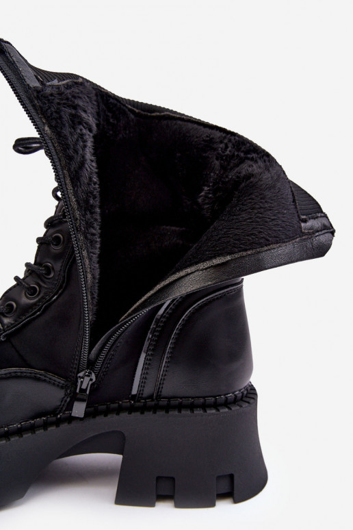 Zomšiniai batai auliniai batai Su papuošalais juodos spalvos Tai turirx