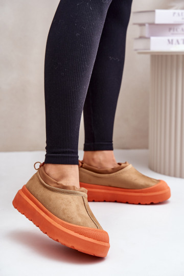 sniego batai Moteriškas su platforma Su žema viršutine dalimi rudos spalvos Izamine 2