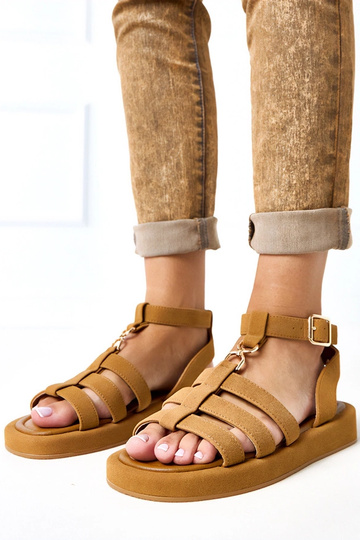 Rudos romėniškos sandalos...