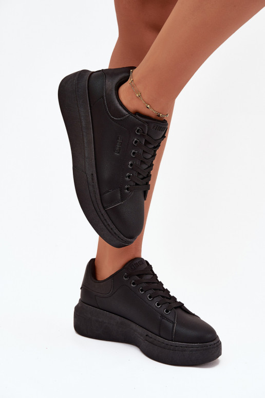 Sneakers modelio batai Moteriškas su platforma Big Star SS274244 juodos spalvos