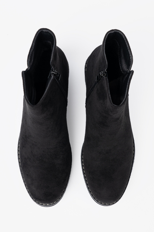 Proste juodos spalvos batai na komfortoĮym obcasie