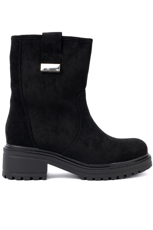 juodos spalvos moteriški batai na masyĮnej podeszĮie