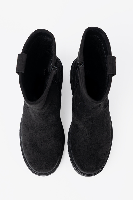 juodos spalvos moteriški batai na masyĮnej podeszĮie