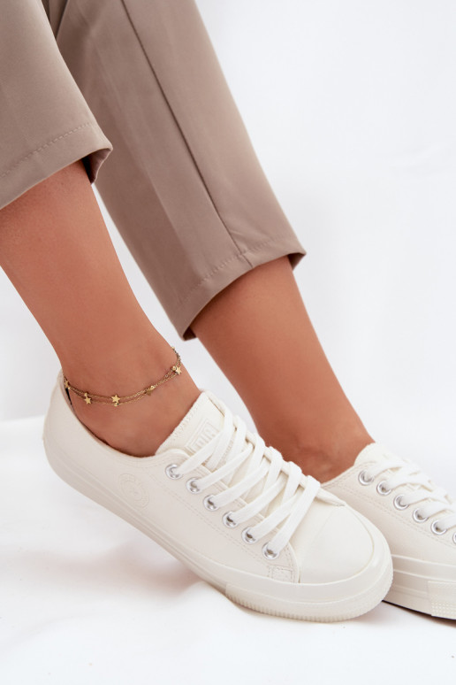 pašiltinti Žemas Laisvalaikio bateliai Big Star OO274927 baltos spalvos