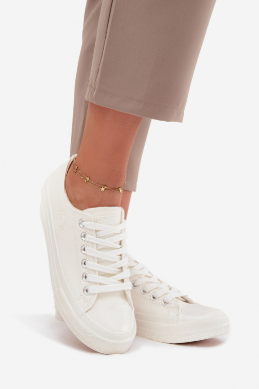 pašiltinti Žemas Laisvalaikio bateliai Big Star OO274927 baltos spalvos