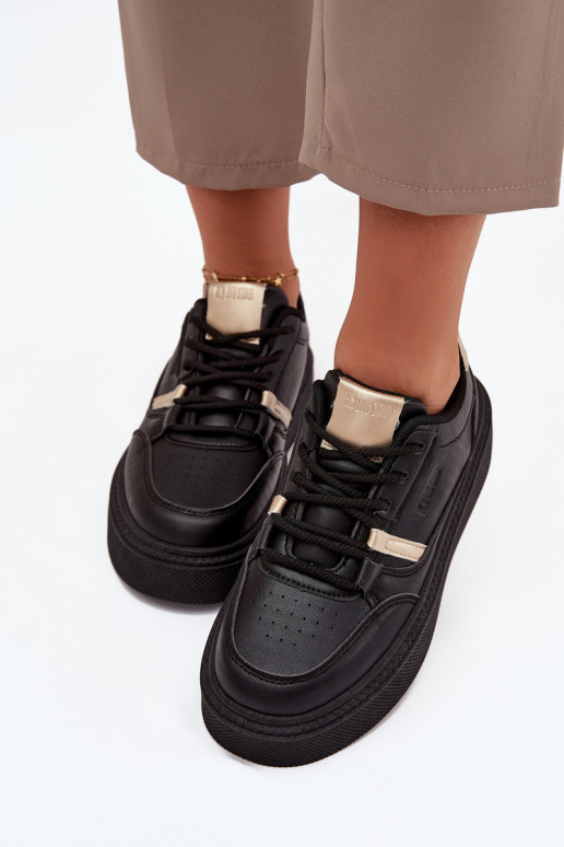 Moteriškas Sneakers modelio batai su platforma Big Star SS274360 juodos spalvos