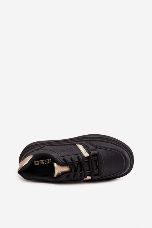 Moteriškas Sneakers modelio batai su platforma Big Star SS274360 juodos spalvos