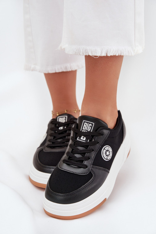 Sneakers modelio batai Moteriškas su platforma Big Star RR274573 HI-POLY SYSTEM juodos spalvos