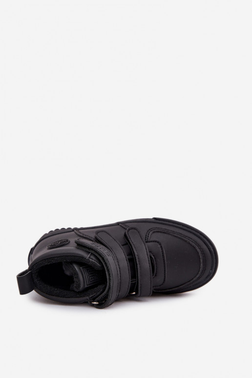 pašiltinti Sneakers modelio aulinukai Vaikiški su lipniais užsegimais Big Star SS374070 juodos spalvos pašiltinti Sneakers modelio aulinukai Vaikiški su lipniais užsegimais Big Star SS374070 juodos spalvos