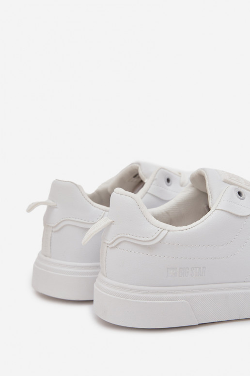 laisvalaikio batai Sneakers modelio batai Vyriški iš eko odos Big Star OO174118 baltos spalvos