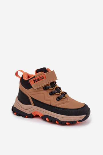 batai sniego batai Vaikiški su lipniais užsegimais Big Star SS374012 rudos spalvos