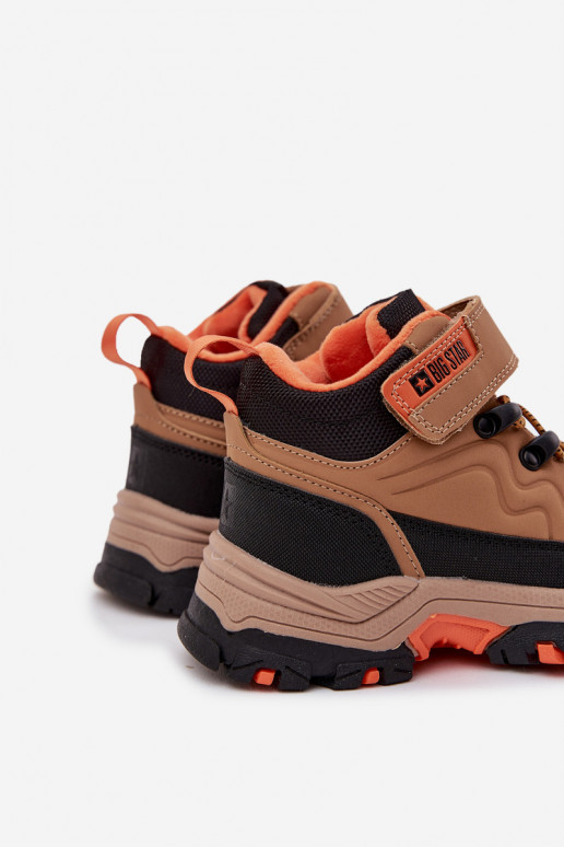 batai sniego batai Vaikiški su lipniais užsegimais Big Star SS374012 rudos spalvos