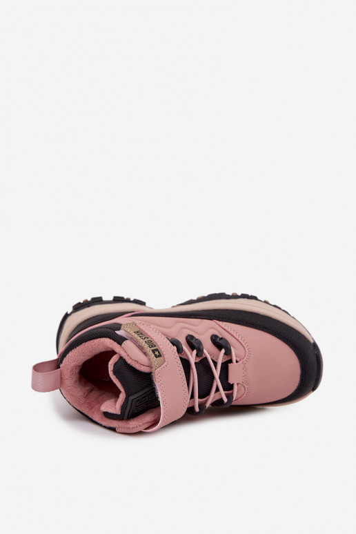 batai sniego batai Vaikiški su lipniais užsegimais Big Star SS374011 rožinės spalvos