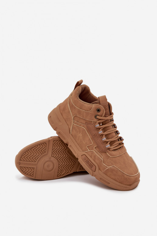 Sneakers modelio batai Vyriški Big Star SS174281 HI-POLY SYSTEM rudos spalvos