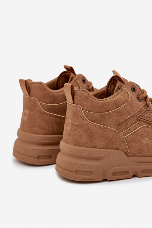 Sneakers modelio batai Vyriški Big Star SS174281 HI-POLY SYSTEM rudos spalvos