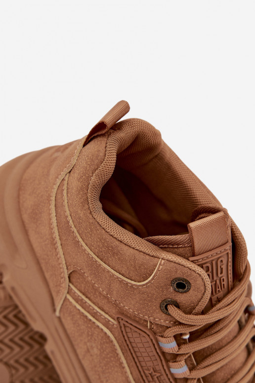 Sneakers modelio batai Vyriški Big Star SS174281 HI-POLY SYSTEM rudos spalvos