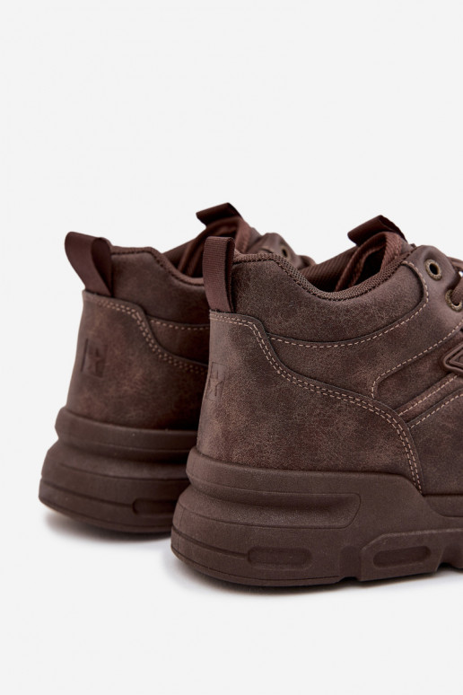 Sneakers modelio batai Vyriški Big Star SS174283 HI-POLY SYSTEM tamsiai rudos spalvos