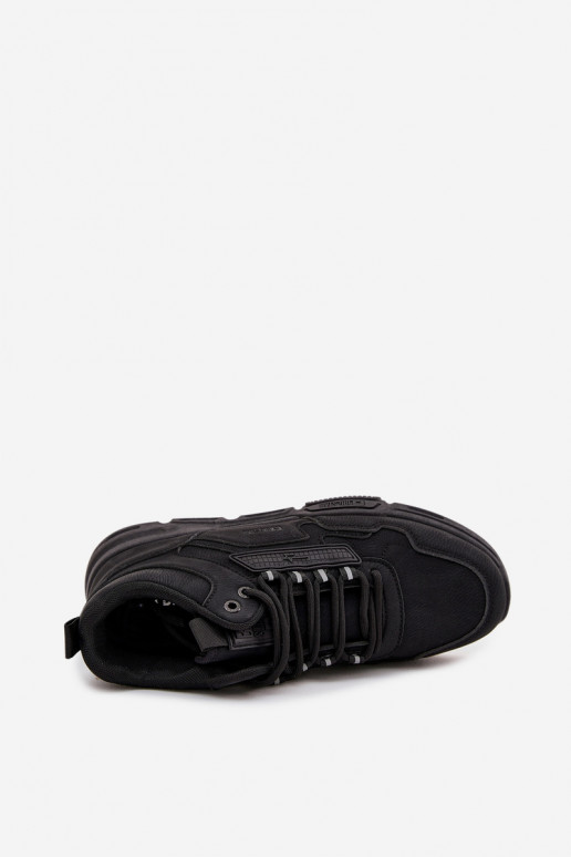 Sneakers modelio batai Vyriški Big Star SS174282 HI-POLY SYSTEM juodos spalvos