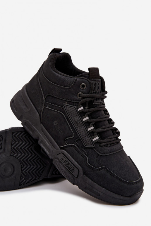 Sneakers modelio batai Vyriški Big Star SS174282 HI-POLY SYSTEM juodos spalvos