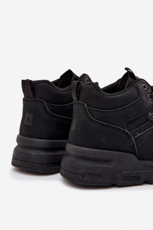 Sneakers modelio batai Vyriški Big Star SS174282 HI-POLY SYSTEM juodos spalvos