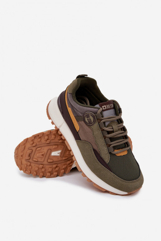 sportiniai bateliai Sneakers modelio batai Vyriški Big Star RR174280 HI-POLY SYSTEM chaki spalvos