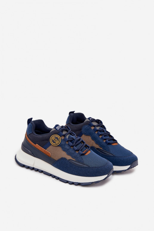 sportiniai bateliai Sneakers modelio batai Vyriški Big Star RR174279 HI-POLY SYSTEM tamsiai mėlynos spalvos