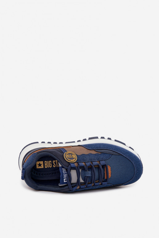 sportiniai bateliai Sneakers modelio batai Vyriški Big Star RR174279 HI-POLY SYSTEM tamsiai mėlynos spalvos