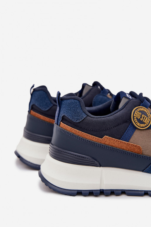 sportiniai bateliai Sneakers modelio batai Vyriški Big Star RR174279 HI-POLY SYSTEM tamsiai mėlynos spalvos