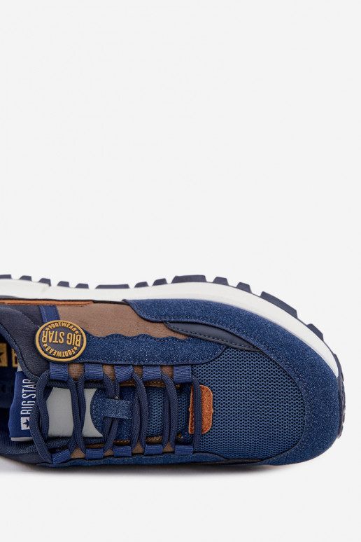 sportiniai bateliai Sneakers modelio batai Vyriški Big Star RR174279 HI-POLY SYSTEM tamsiai mėlynos spalvos