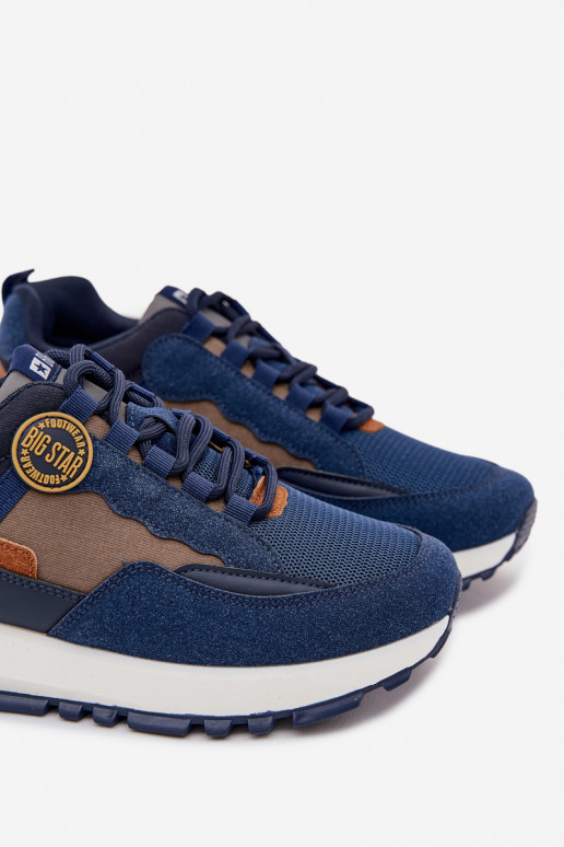 sportiniai bateliai Sneakers modelio batai Vyriški Big Star RR174279 HI-POLY SYSTEM tamsiai mėlynos spalvos