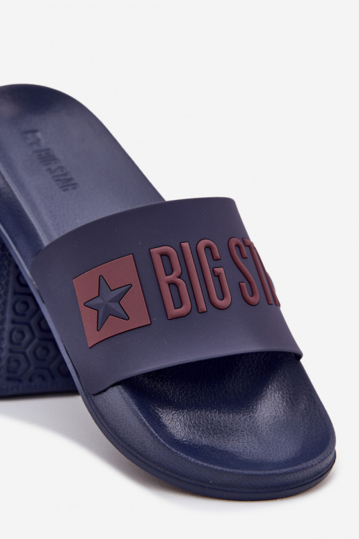Šlepetės Vyriški Big Star SS174361 tamsiai mėlynos spalvos
