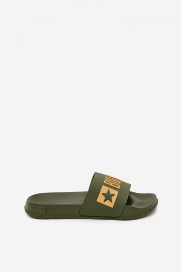 Šlepetės Vyriški Big Star SS174360 žalios spalvos 2