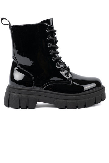 juodos spalvos lakuotas auliniai batai na masyĮnej podeszĮie 2