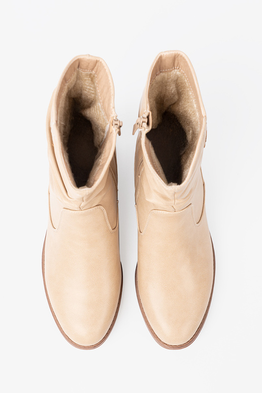 KomfortoĮe batai smėlio spalvos z marszczeniami