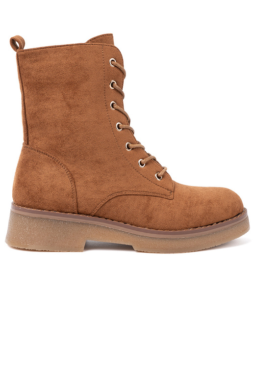 Patogus auliniai batai Į kolorze karmeloĮym ant plokščio pado