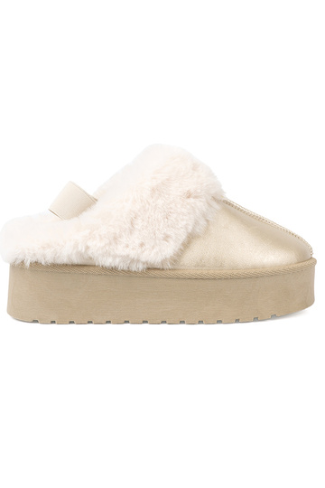 aukso spalvos batai a'la sniego batai z baltos spalvosm kailis 2