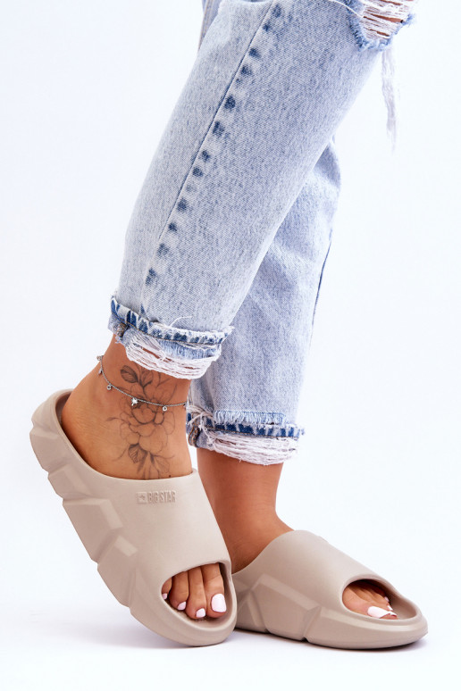 Lengva Lengvos šlepetės Big Star LL274593 smėlio spalvos