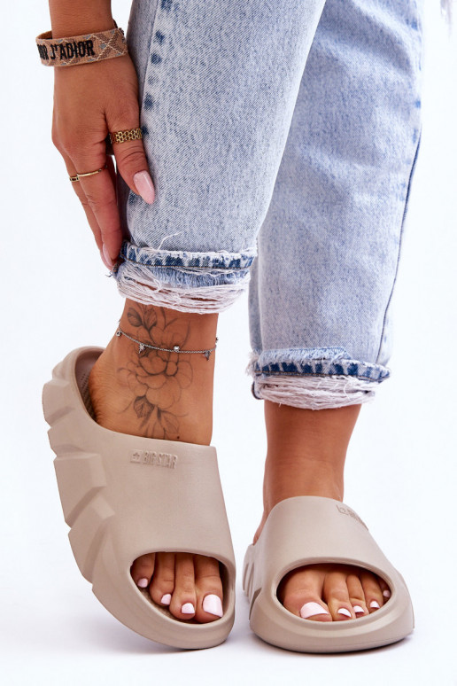 Lengva Lengvos šlepetės Big Star LL274593 smėlio spalvos