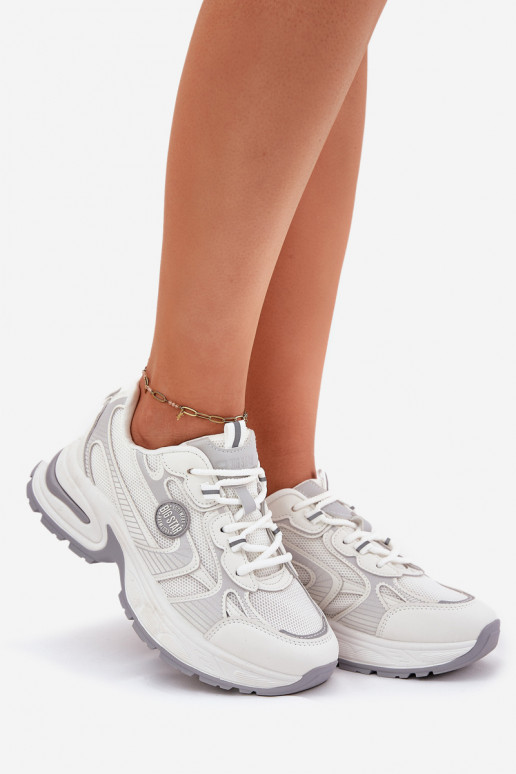 Sneakers modelio batai Moteriškas Big Star RR274A191 baltos spalvos