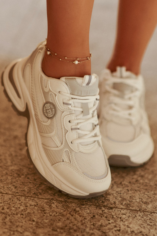 Sneakers modelio batai Moteriškas Big Star RR274A191 baltos spalvos