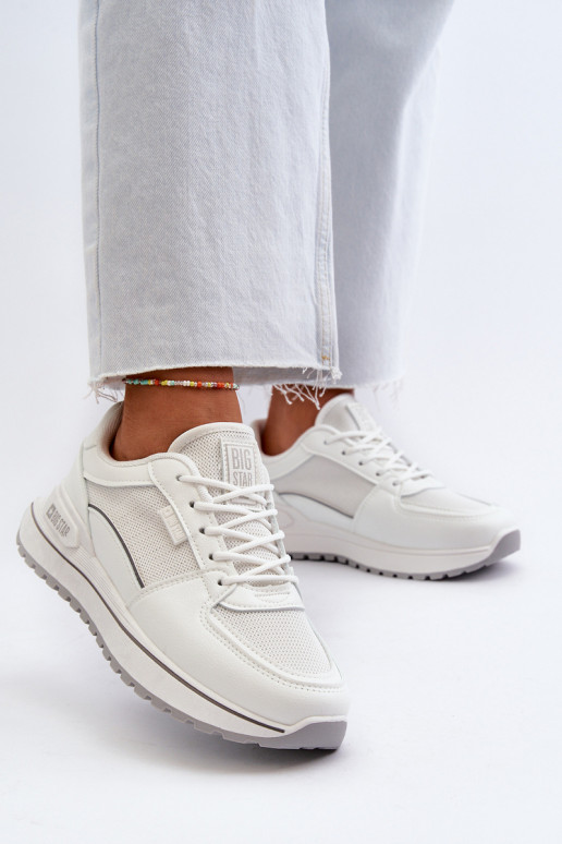 Sneakers modelio batai Moteriškas Big Star NN274A089 baltos spalvos