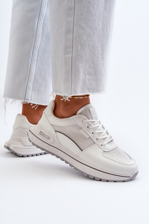 Sneakers modelio batai Moteriškas Big Star NN274A089 baltos spalvos